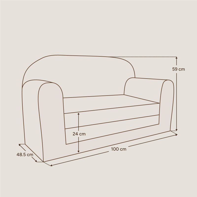 dimensions canapé enfant modulable