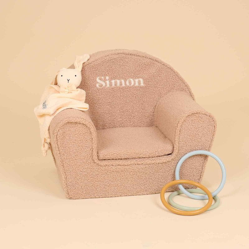 Fauteuil club enfant - Sherpa Teddy - mise en scène