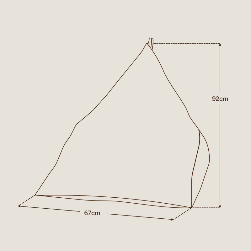 Pouf Poire enfant - dimensions