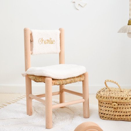 Chaise paille enfant trendy - photo de couverture