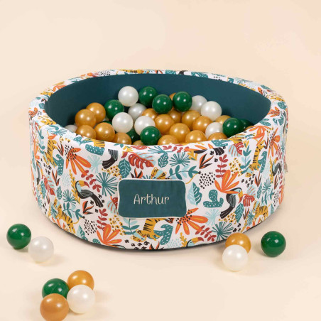 piscine à balles - jungle polynésienne - face