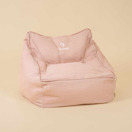 pouf gaston nid abeille rose