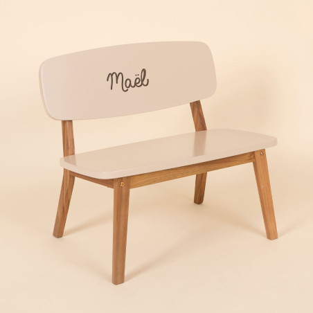banc nicolas beige enfant