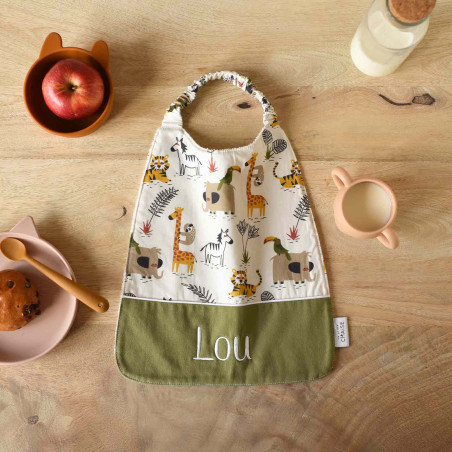 bavoir - savane en fête - devant