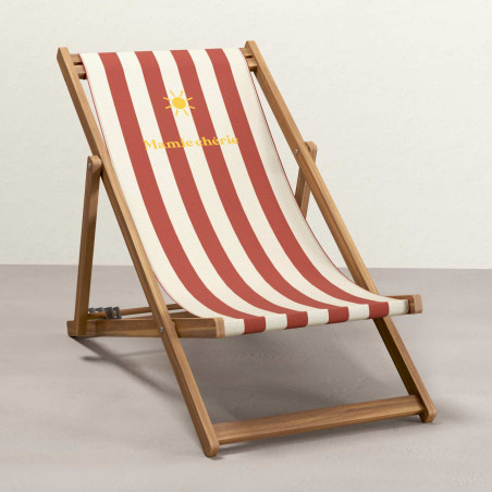 transat adulte rayures cuivre