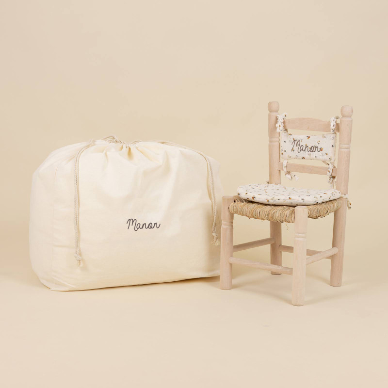Emballage cadeau - Chaise paille champêtre