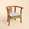 Fauteuil en bois foncé personnalisé pour enfant