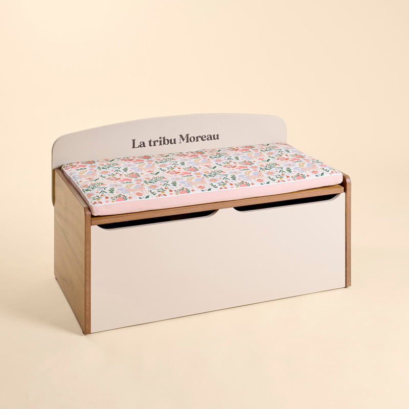Coffre à jouet crème Nicolas - Rêve de Licorne